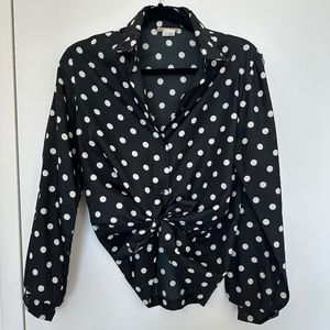 Vintage polka dot blouse